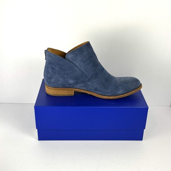Kork-Ease Ryder Blue Suede Ankle Boots - Picture 8 of 12